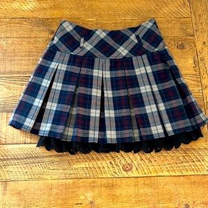 Chouyatou plaid skirt XS